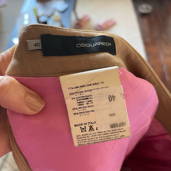 Dsquared camel wool midi skirt small - Picture 3 of 3